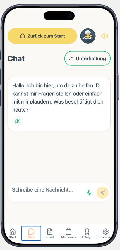 Chat mit Oma-KI
